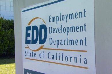 the EDD California name board