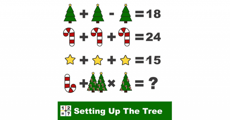 Holidays are coming time to set up the tree and solve a riddle.