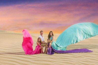 Family Photoshoots In Flying Dress Dubai